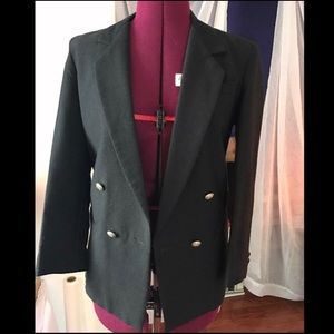 Urban Outfitters Black Double-Breasted Blazer, M